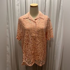 Vintage Lacy Collared Blouse by HABAND NWOT